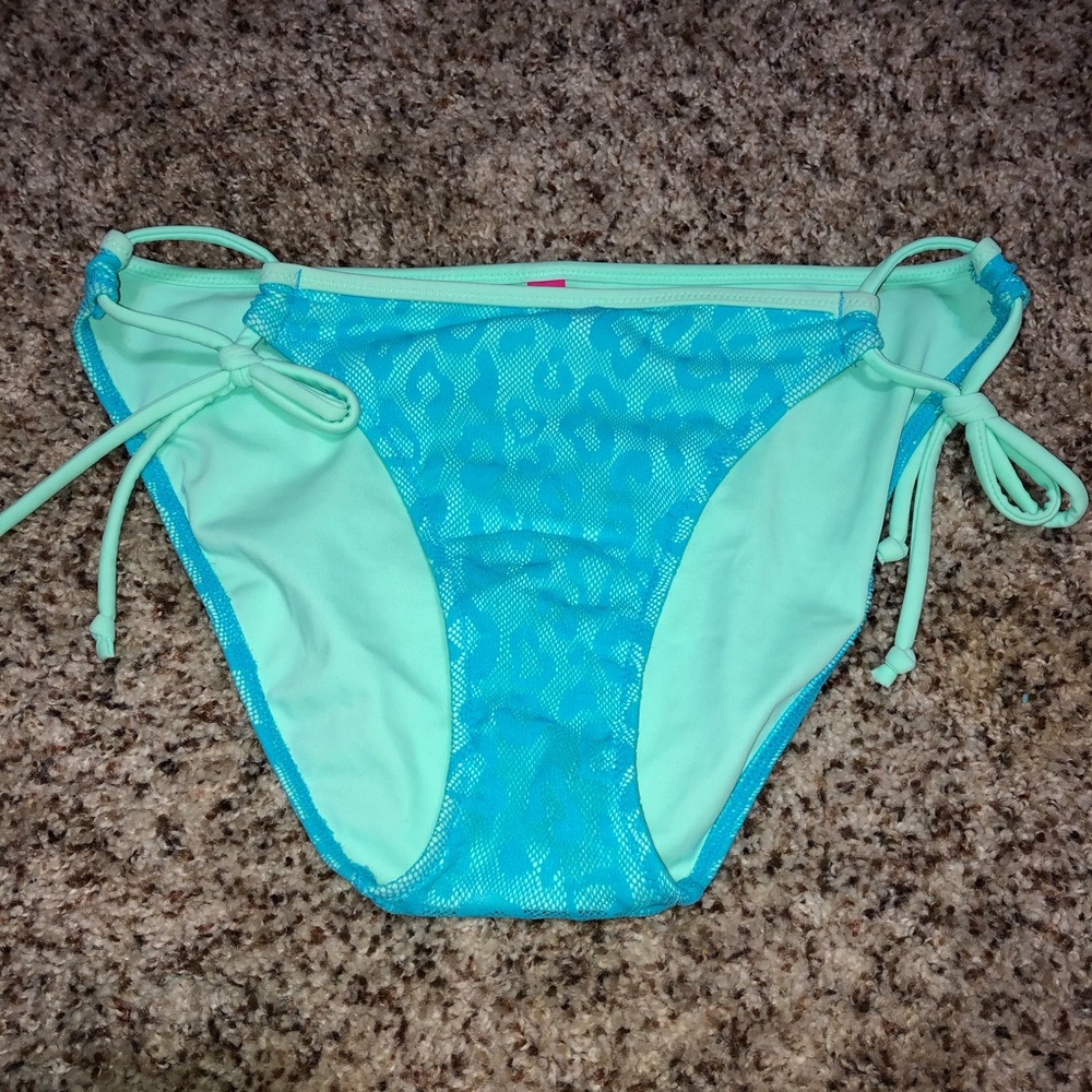 Blue and Green Leopard Bikini Bottoms VS PINK